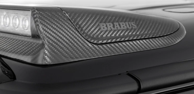 Spojler z LED przód Mercedes-Benz W465 2024-2025 G-klasa styl Brabus Karbon